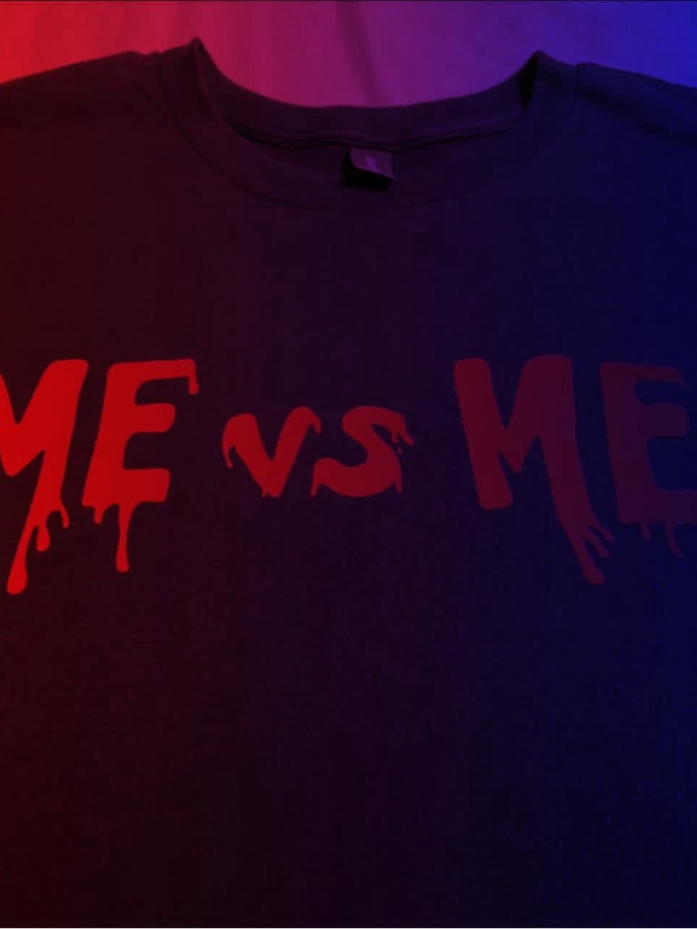Black 'ME vs ME' Graphic Tee